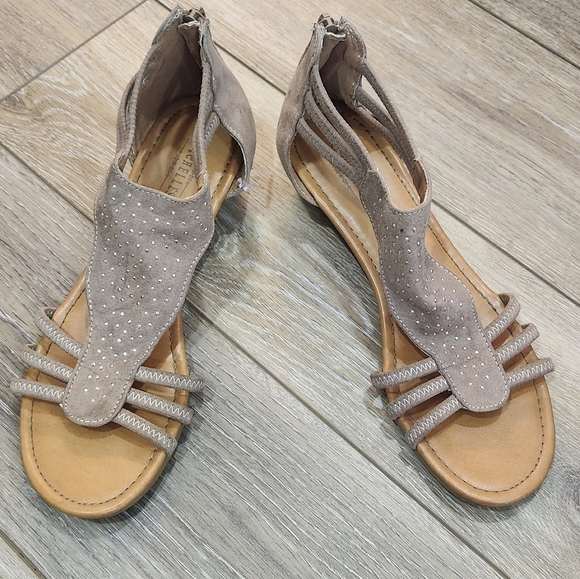 Sychelles Garbanzo Tan Gladiator Sandals Size 8 - Picture 1 of 7